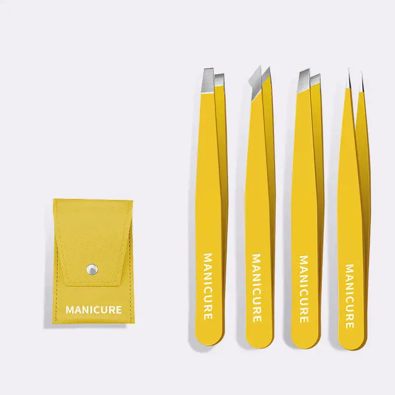 4-Pieces: High-Quality Eyebrow Tweezer