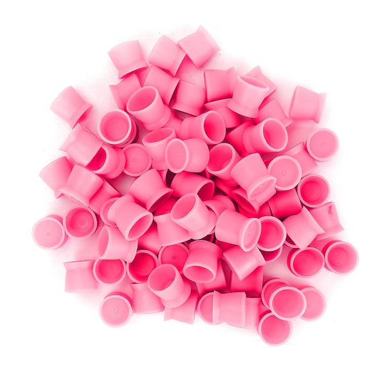 300pcs Tattoo Ink, Disposable Silicone Eyebrow Lip encre tattoo silicone pigment Pigment Cup ink cups Eyes CupRed (Red)