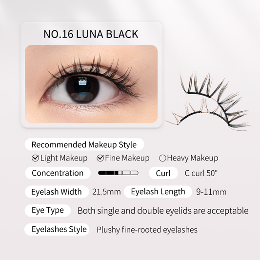 WOSADO Magnetic Lashes No.16 Luna Black
