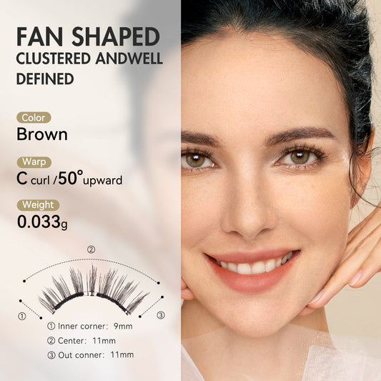 WOSADO Magnetic Lashes No.4 Sunset Brown Upgraded